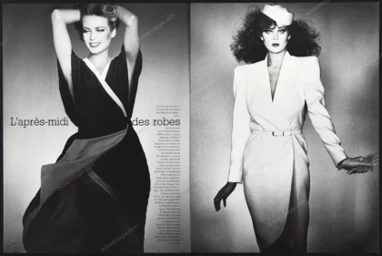 "L'après-midi des Robes" 1979 8-Page Editorial - Marie Helvin