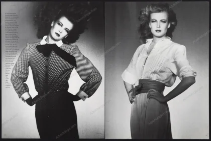 "L'après-midi des Robes" 1979 8-Page Editorial - Marie Helvin