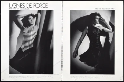 "Lignes de Force" 1985 12-Page Editorial - Alexis Stroukoff
