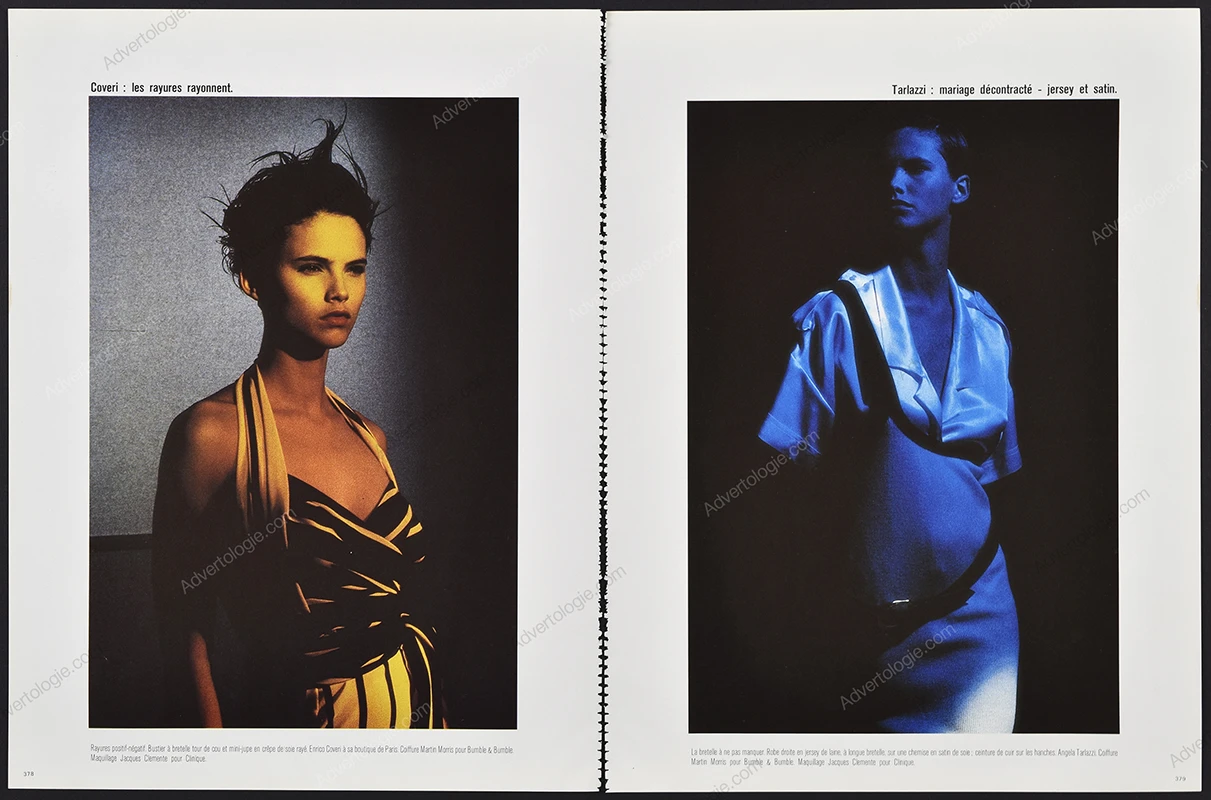 "Lignes de Force" 1985 12-Page Editorial - Alexis Stroukoff
