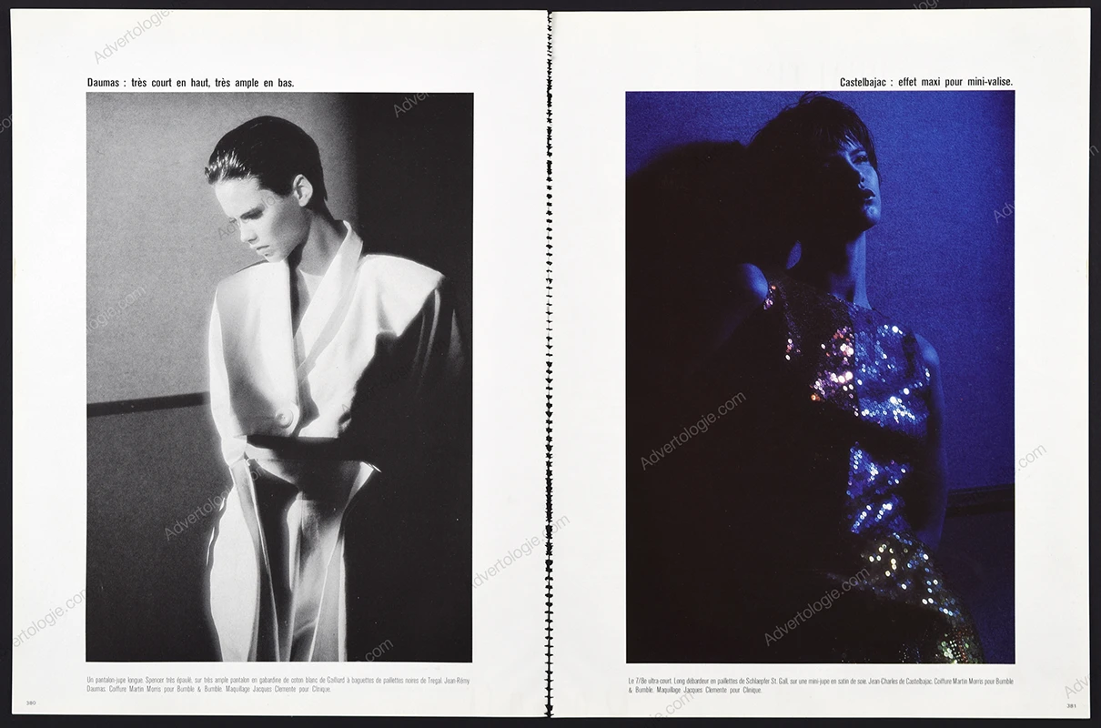 "Lignes de Force" 1985 12-Page Editorial - Alexis Stroukoff