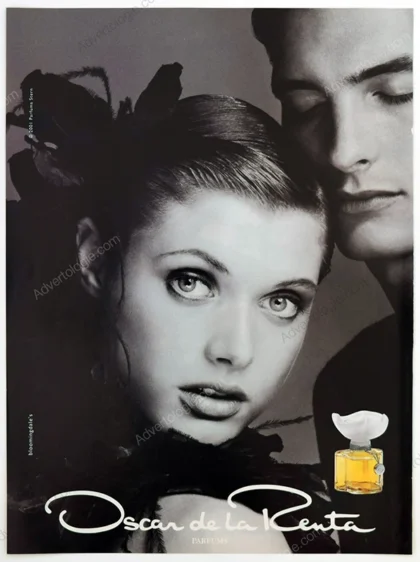 Oscar de La Renta Perfume 2001 Print Ad - Malgosia Bela, Richard Avedon