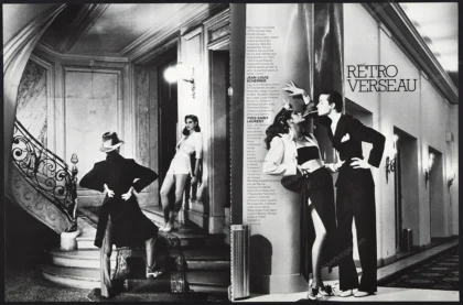 "Rétro Verseau" 1979 10-Page Editorial - Gia Carangi, Helmut Newton