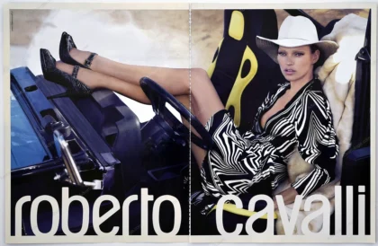 Roberto Cavalli 2007 Print Ad - Kate Moss