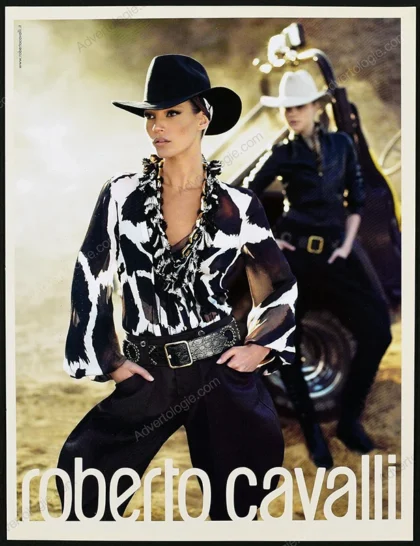 Roberto Cavalli 2007 Print Ad - Kate Moss