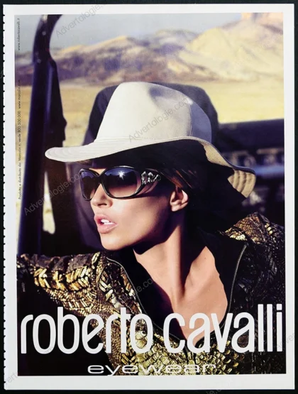 Roberto Cavalli Eyewear 2007 Print Ad - Kate Moss
