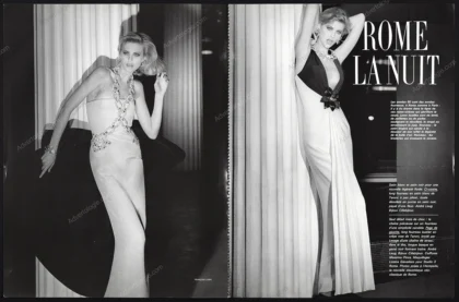 "Rome la Nuit" 1986 4-Page Editorial
