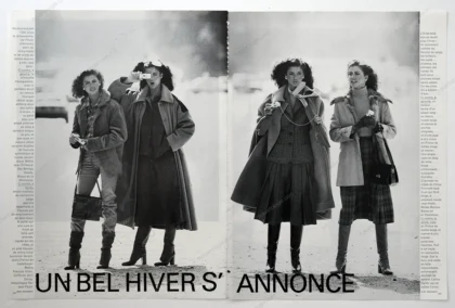 "Un bel Hiver s'annonce" 1977 13-Page Editorial - Janice Dickinson