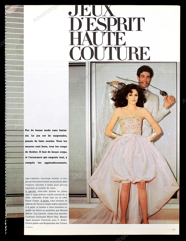 "Paris Jeux D'esprit Haute Couture" 1981 9-Page Editorial - Guy Bourdin