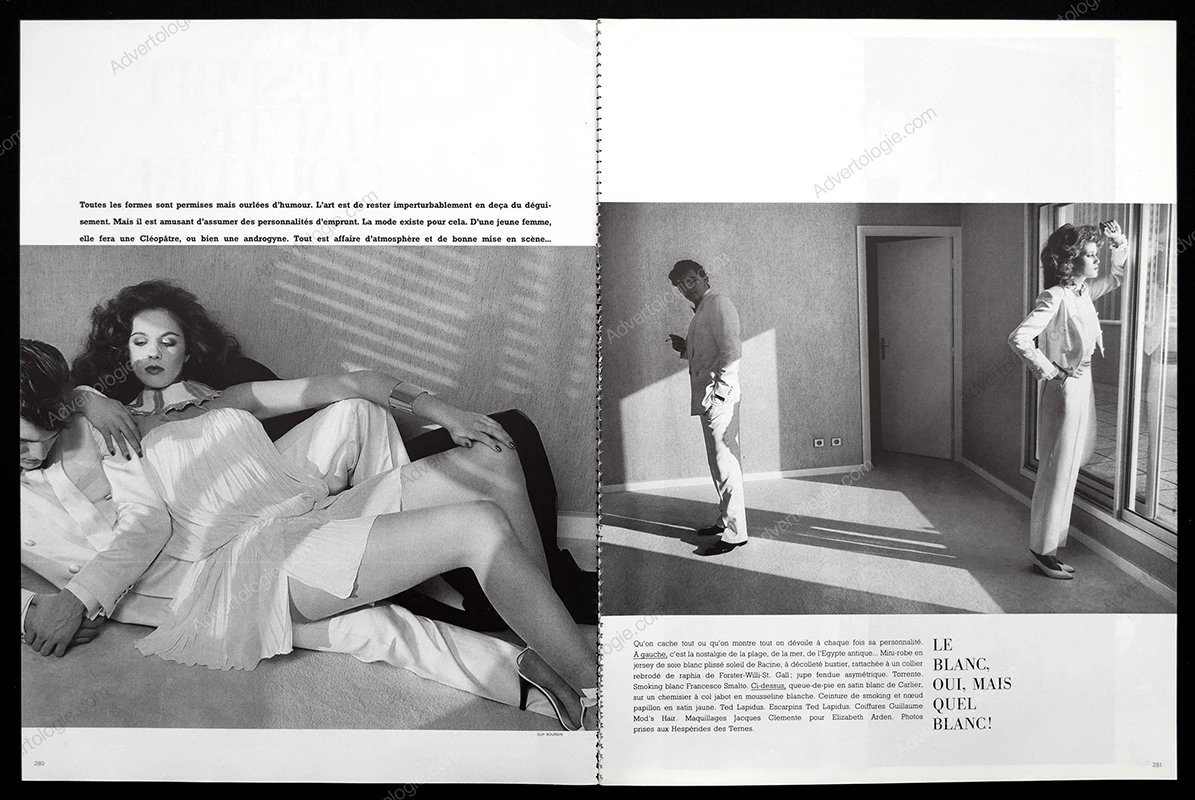 "Paris Jeux D'esprit Haute Couture" 1981 9-Page Editorial - Guy Bourdin