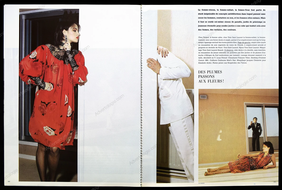 "Paris Jeux D'esprit Haute Couture" 1981 9-Page Editorial - Guy Bourdin
