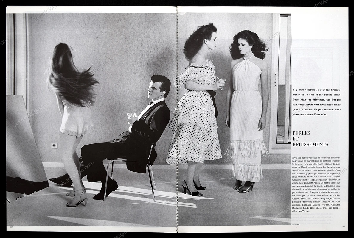 "Paris Jeux D'esprit Haute Couture" 1981 9-Page Editorial - Guy Bourdin