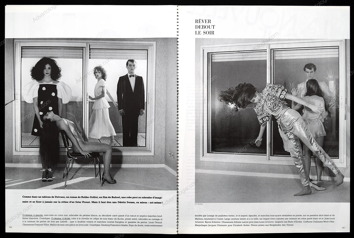 "Paris Jeux D'esprit Haute Couture" 1981 9-Page Editorial - Guy Bourdin