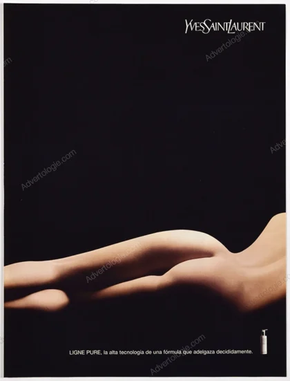 Yves Saint Laurent Ligne Pure Cosmetics 2001 Print Ad