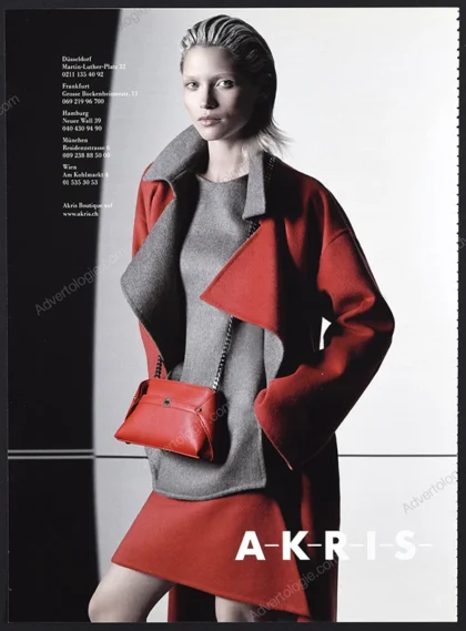 Akris FW 2014-15 Print Ad - Hana Jirickova