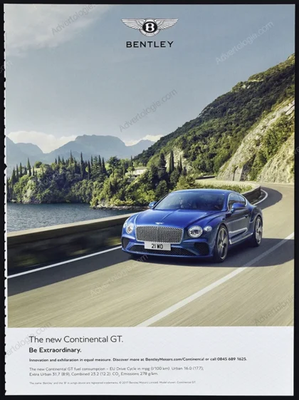Bentley Continental GT 2017 Print Ad