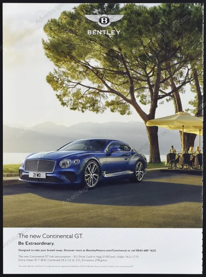 Bentley Continental GT 2017 Print Ad