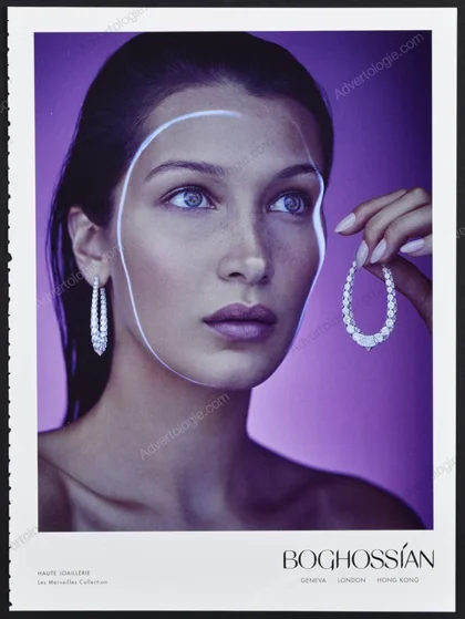 Boghossian Jewelry 2017 Print Ad - Bella Hadid, Javier Vallhonrat
