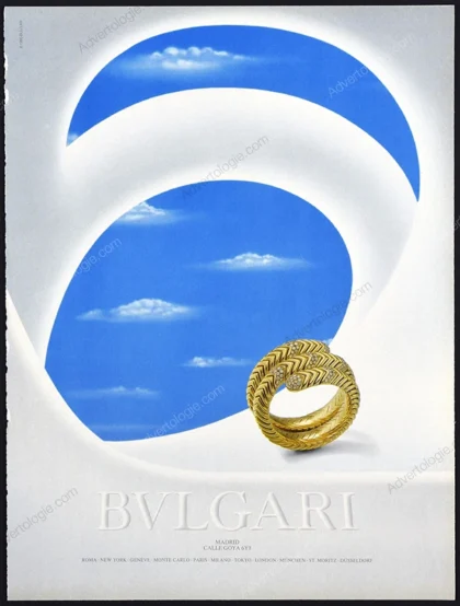 Bulgari Jewelry 1992 Print Ad