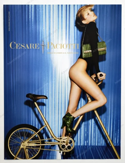 Cesare Paciotti Shoes 2007 Print Ad - Anja Rubik