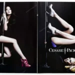 Cesare Paciotti Shoes 2008 2-Page Print Ad - Hye Park, Colette Pechekhonova