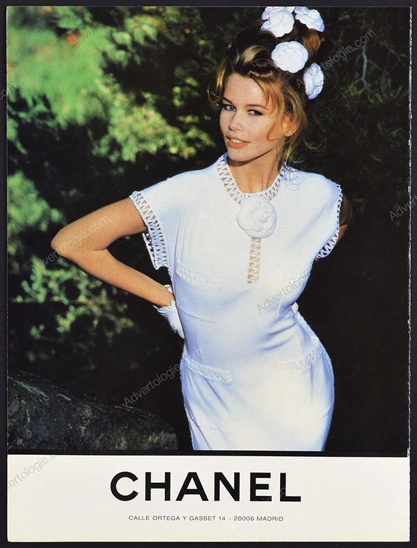 Chanel 1992 Print Ad - Claudia Schiffer