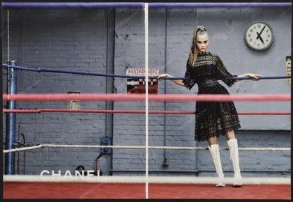 Chanel 2014 4-Page Print Ad - Cara Delevingne