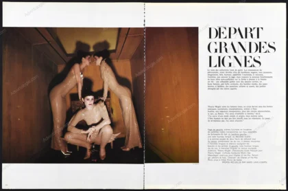 "Départ Grandes Lignes" 1979 24-Page Editorial - Guy Bourdin
