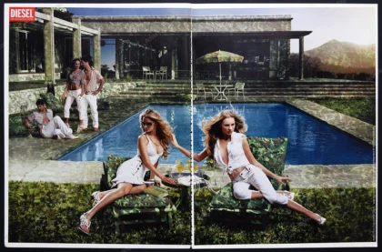 Diesel Camouflage World 2006 3-Page Print Ad - "Chill"