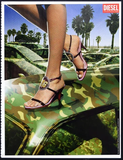 Diesel Camouflage World 2006 3-Page Print Ad - "Chill"