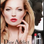 Dior Addict Lipstick 2011 Print Ad - Kate Moss