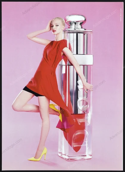 Dior Addict Lipstick 2014 Print Ad - Sasha Luss, Steven Meisel