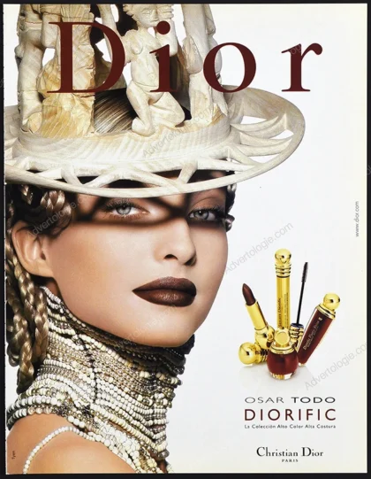 Diorific de Dior Cosmetics 1998 Print Ad - Kristina Semenovskaya
