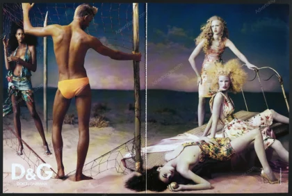 Dolce & Gabbana 2005 Print Ad - Marina Perez, Caroline Winberg