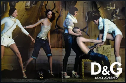 Dolce & Gabbana 2006 Print Ad - Lisa Cant, Heather Marks
