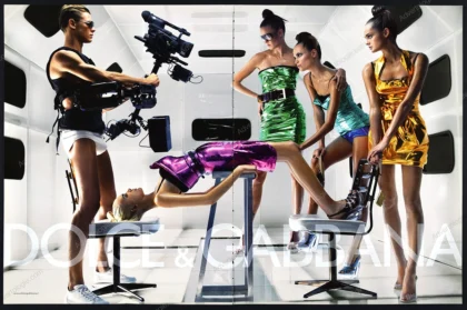 Dolce & Gabbana 2007 Print Ad - Lisa Cant, Natasha Poly