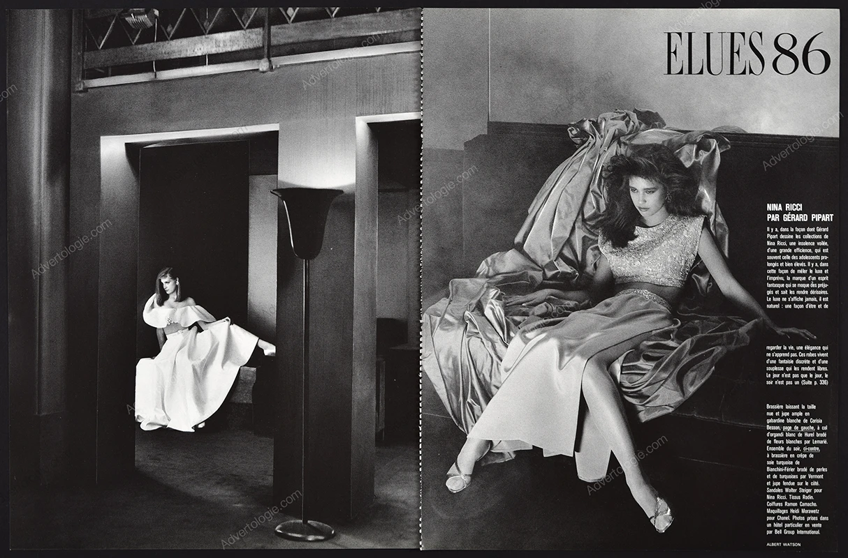 "Elues 86" 1986 15-Page Editorial - Albert Watson