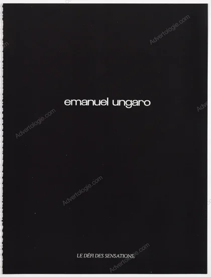 Emanuel Ungaro 1980 7-Page Advertorial - "L'Defi Des Sensations"