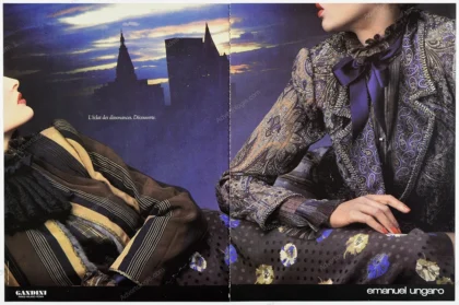 Emanuel Ungaro 1980 7-Page Advertorial - "L'Defi Des Sensations"