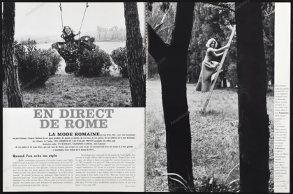 "En Direct de Rome" 1977 10-Page Editorial - Helmut Newton