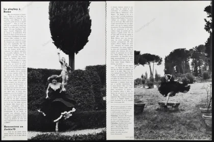 "En Direct de Rome" 1977 10-Page Editorial - Helmut Newton