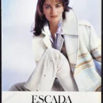 Escada Margaretha Ley 1996 Print Ad - Paulina Porizkova