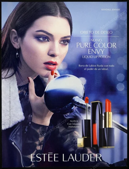 Estée Lauder Lipstick 2016 Print Ad - Kendall Jenner