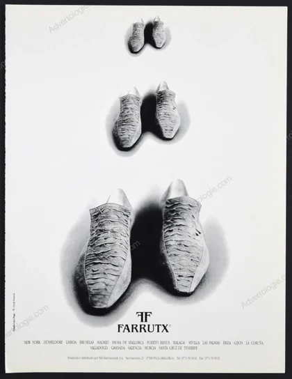 Farrutx Shoes 1990 Print Ad