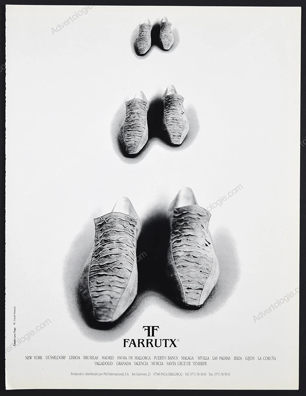 Farrutx Shoes 1990 Print Ad