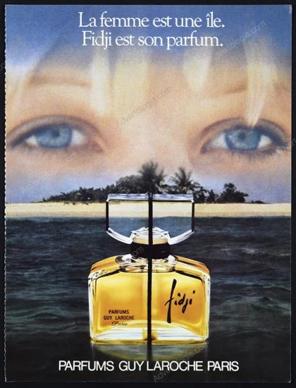 Fidji de Guy Laroche Perfume 1977 Print Ad