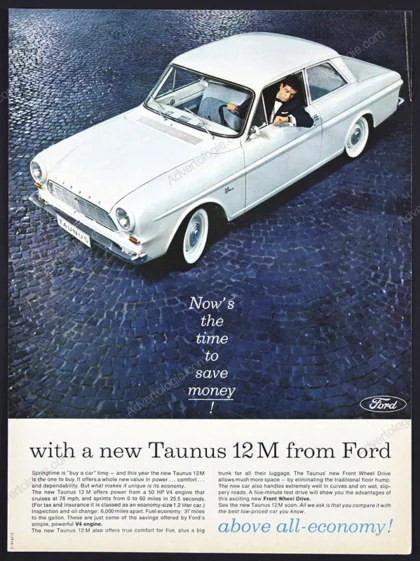 Ford Taunus 12M Automobile 1963 Print Ad