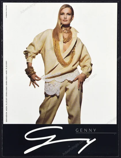 Genny 1992 Print Ad - Karen Mulder