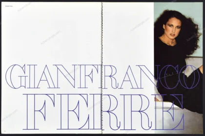 Gianfranco Ferré 1979 6-Page Print Ad - Andie MacDowell