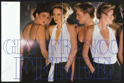 Gianfranco Ferré 1979 6-Page Print Ad - Andie MacDowell